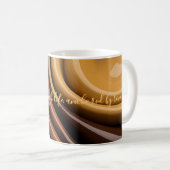 Classic mug in stylish abstract graphic コーヒーマグカップ (正面右)