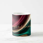 Classic mug in stylish abstract graphic コーヒーマグカップ (中央)
