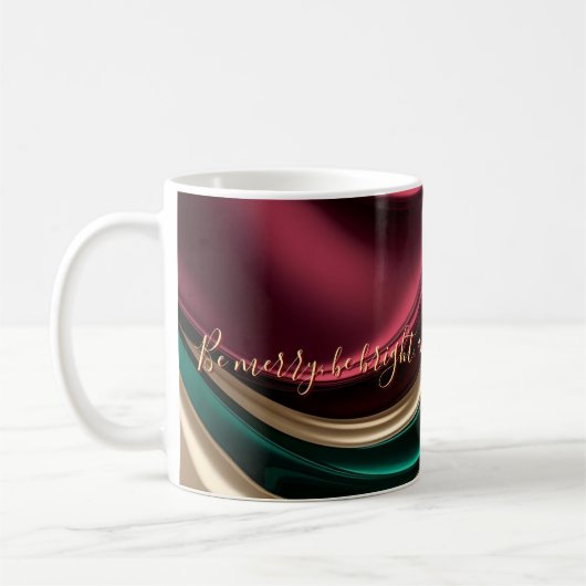 Classic mug in stylish abstract graphic コーヒーマグカップ (左)
