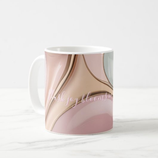 Classic mug in stylish abstract graphic コーヒーマグカップ (正面左)