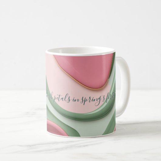 Classic mug in stylish abstract graphic コーヒーマグカップ (正面右)