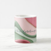 Classic mug in stylish abstract graphic コーヒーマグカップ (中央)