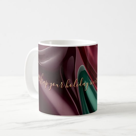 Classic mug in stylish abstract graphic コーヒーマグカップ (正面左)