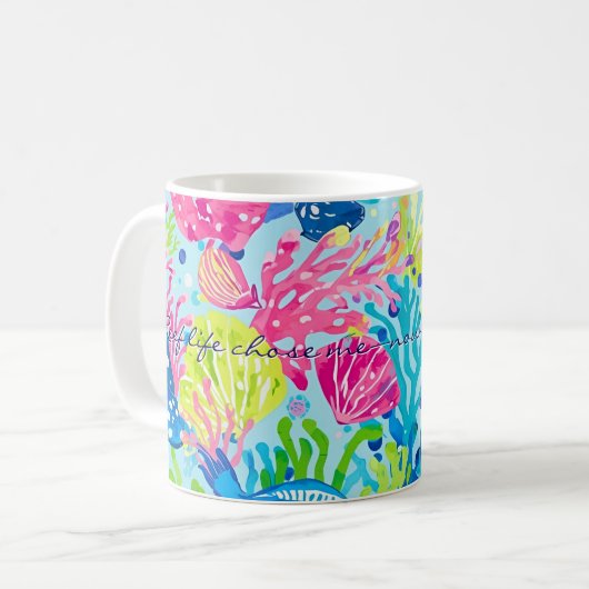 Classic mug in stylish graphic コーヒーマグカップ (正面左)