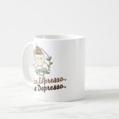 Classic Mug - More Espresso. Less Depresso. コーヒーマグカップ (正面左)