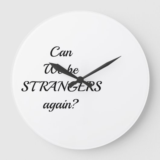 Classic Mug with novel quotes  ラージ壁時計 (正面)