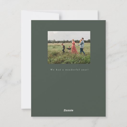 Classic multi photo Christmas card シーズンカード (裏面)