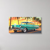 Classic Muscle Car 1957 キャンバスプリント (正面)