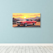 Classic Muscle Car 1967 キャンバスプリント (インサイチュ (ウッドフロア))