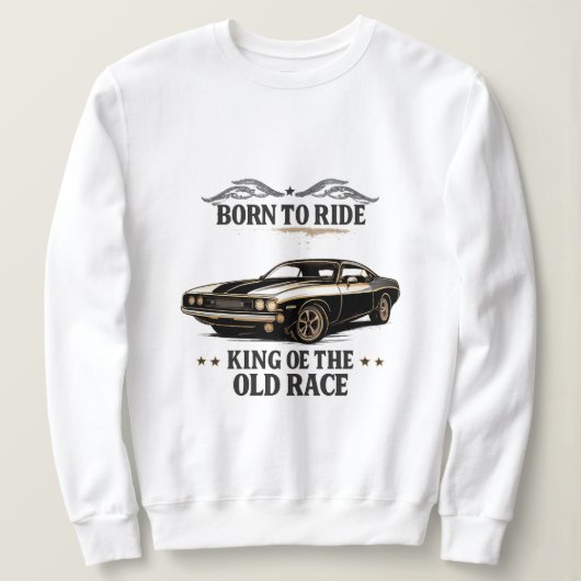 Classic Muscle Car Rider Women's Sweatshirt スウェットシャツ (デザイン正面)