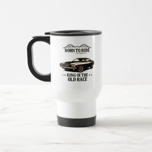 Classic Muscle Car Travel Mug トラベルマグ (左)
