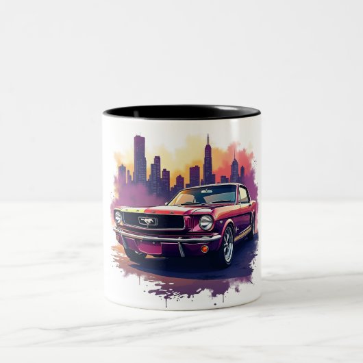 Classic Mustang Coffee Mug ツートーンマグカップ (中央)