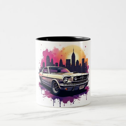 Classic Mustang Coffee Mug ツートーンマグカップ (中央)