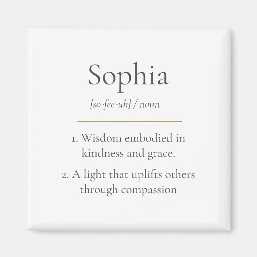 Classic Name Meaning マグネット (正面)