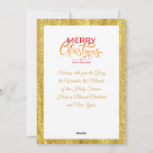 Classic Nativity Angels Music "Merry Christmas" Ho シーズンカード (裏面)