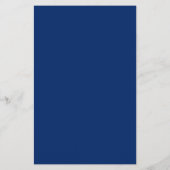 Classic Navy and Cream Elegant Wedding Menu チラシ (裏面)