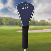Classic Navy Blue Personalized Monogram Golf Clubs