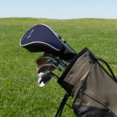 Classic Navy Blue Personalized Monogram Golf Clubs ゴルフヘッドカバー (インサイチュ)