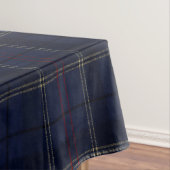 Classic Navy Blue Plaid Christmas テーブルクロス (インサイチュ)