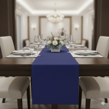Classic Navy Blue Table Runner for Stylish Tables