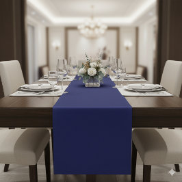 Classic Navy Blue Table Runner for Stylish Tables ミディアムテーブルランナー