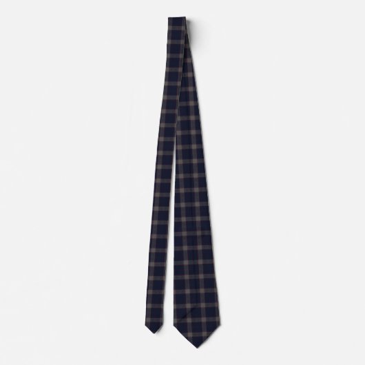 Classic Navy Plaid  ネクタイ (裏面)