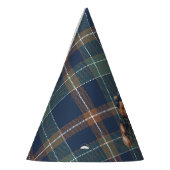 Classic Navy Plaid Teddy Bear Girl Birthday  パーティーハット (左)