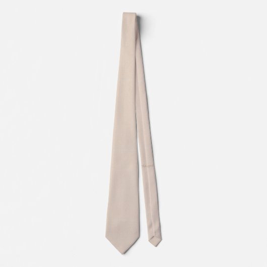 Classic Neutral Cream Modern Neck Tie ネクタイ (正面)
