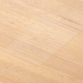 Classic Neutral Monogram Elegant Wedding アクリル招待状 (レイダウン)