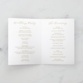 Classic Neutral Monogram Elegant Wedding プログラム (内部)