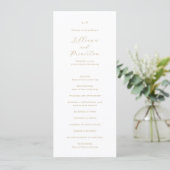 Classic Neutral Monogram Elegant Wedding プログラム (スタンド正面)