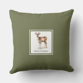 Classic neutral palette family name Christmas gift クッション (裏面)