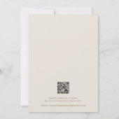 Classic Neutral Stripes Photo Wedding セーブザデート (裏面)