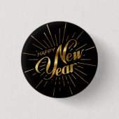 Classic New Year 2026 Pin Button 缶バッジ (正面)
