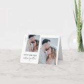 Classic New Year with Photo Folded シーズンカード (正面)