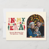 Classic Noel In My Nutcracker Era Christmas Photo シーズンカード (正面)