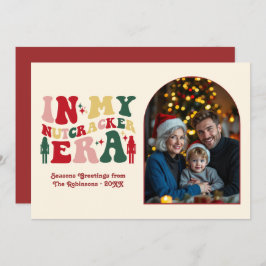 Classic Noel In My Nutcracker Era Christmas Photo シーズンカード
