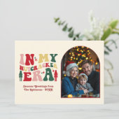 Classic Noel In My Nutcracker Era Christmas Photo シーズンカード (スタンド正面)