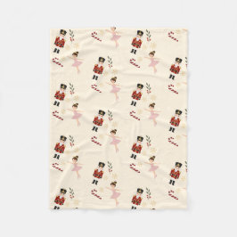 Classic Nutcracker Christmas Sherpa Blanket フリースブランケット