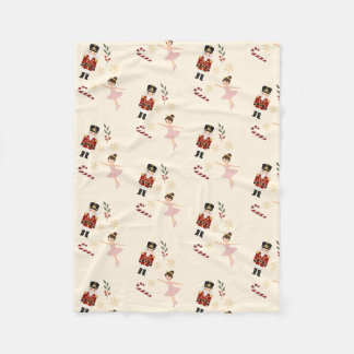 Classic Nutcracker Christmas Sherpa Blanket フリースブランケット
