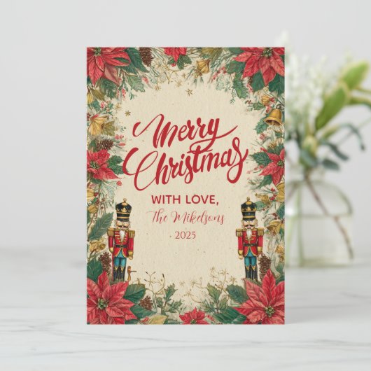 Classic Nutcracker Red and Gold シーズンカード (スタンド正面)