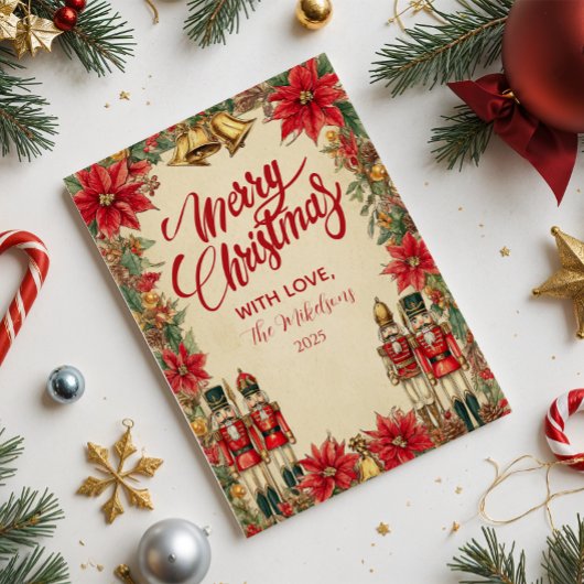 Classic Nutcracker Red and Gold シーズンカード