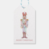 Classic Nutcracker Soldier Merry Christmas ギフトタグ (正面)