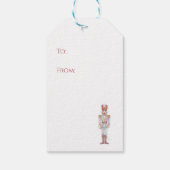 Classic Nutcracker Soldier Merry Christmas ギフトタグ (裏面)