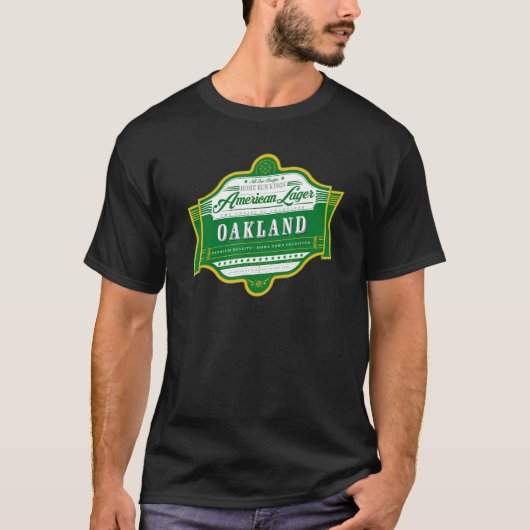 Classic Oakland Beer Label   Oakland Pride Tシャツ (正面)