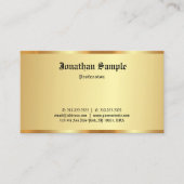 Classic Old Font Elegant Professional Gold Custom 名刺 (正面)