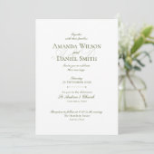 Classic Olive Wedding Invitation 招待状 (スタンド正面)