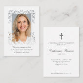 Classic Ornamental Border for Funeral Service 名刺 (正面/裏面)