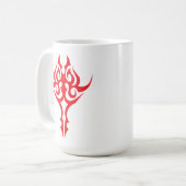 Classic Ornamental Floral Border Elegant Design コーヒーマグカップ (正面左)