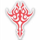 Classic Ornamental Floral Border Elegant Design シール (正面)